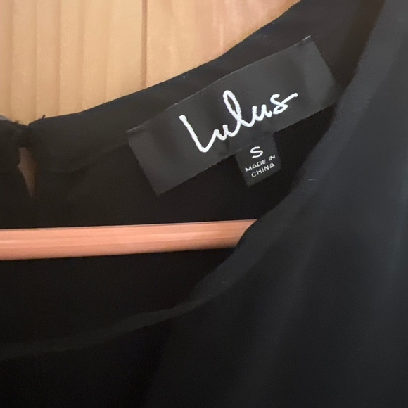 Lulus Simply Sophisticated Black Top - Size S - NWT - Picture 8 of 9